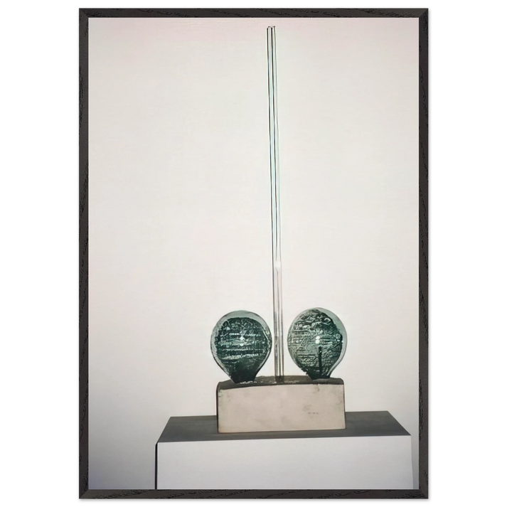 THE MAN WITH TWO SOULS 1950 - Robert Rauschenberg 70x100 cm / 28x40 inches Framed Art Print – Black Wooden Frame