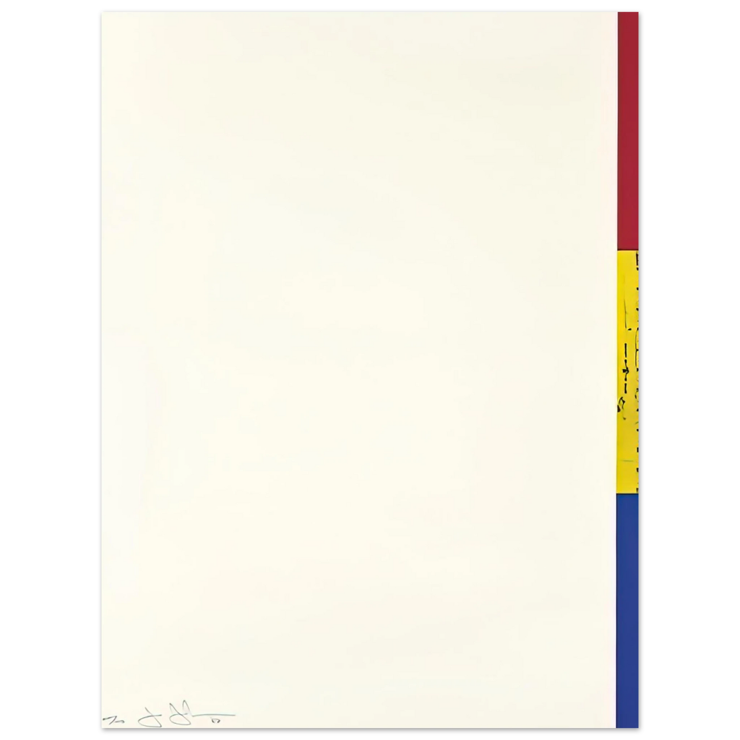 Jasper Johns - UNTITLED RULER ULAE 56 Fine Art Poster - Default Title