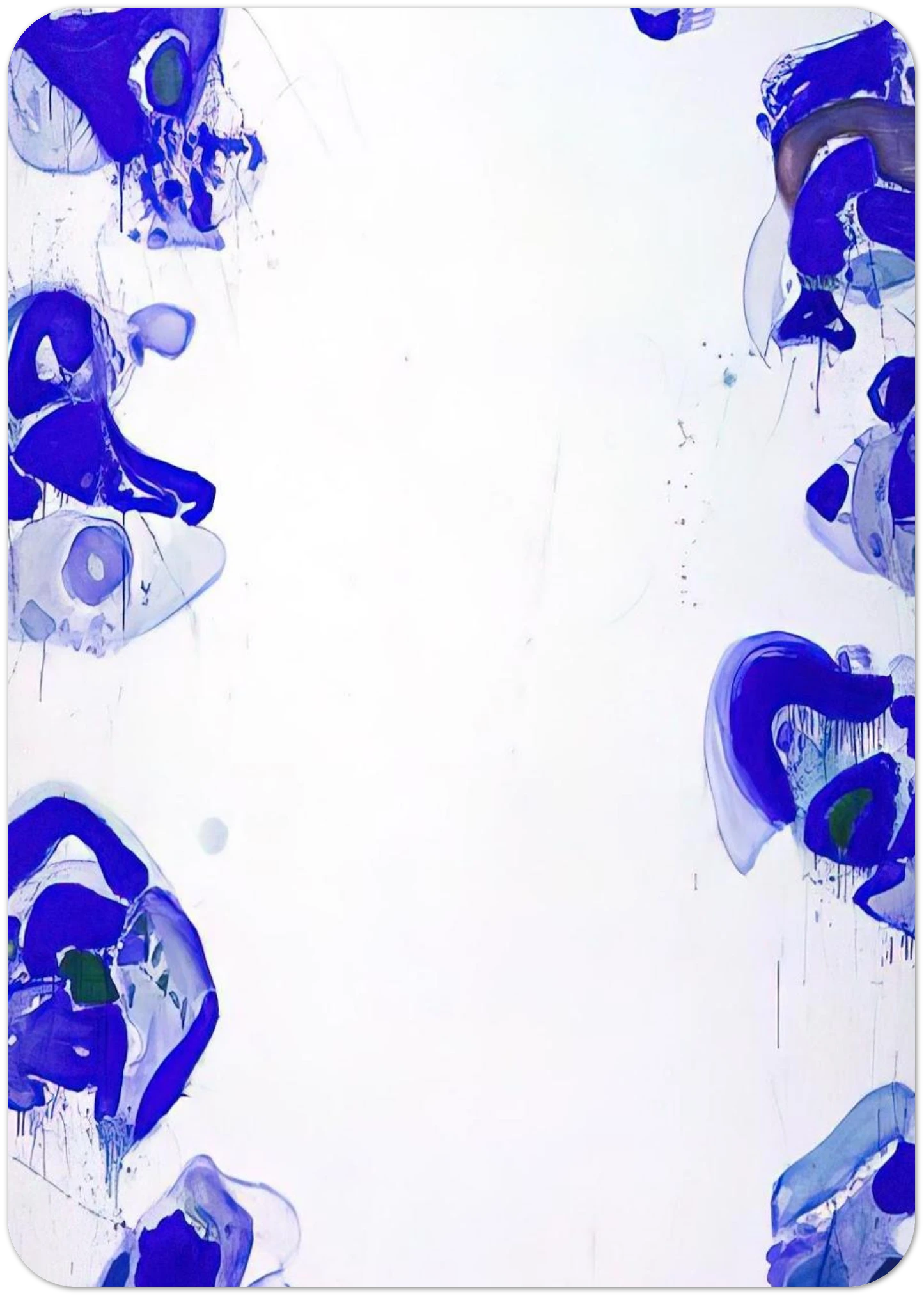 Blue Balls By Sam Francis Pack of 10 Post Cards | Sam Francis Post Cards | A6 (10.5 x 14.8 cm) - 4.1 x 5.8 inches