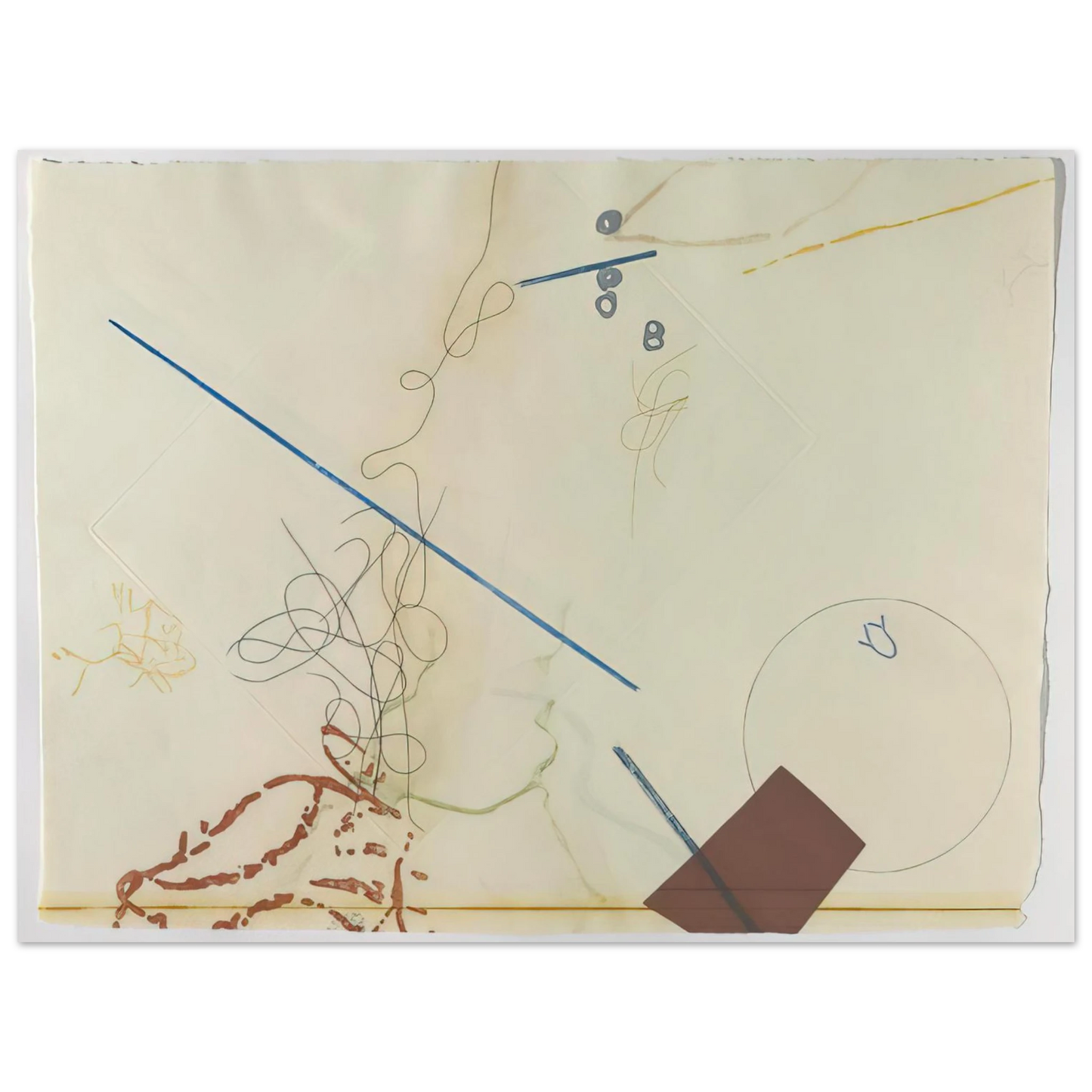 John Cage - Dereau No. 11 - 1982 Fine Art Poster - Default Title