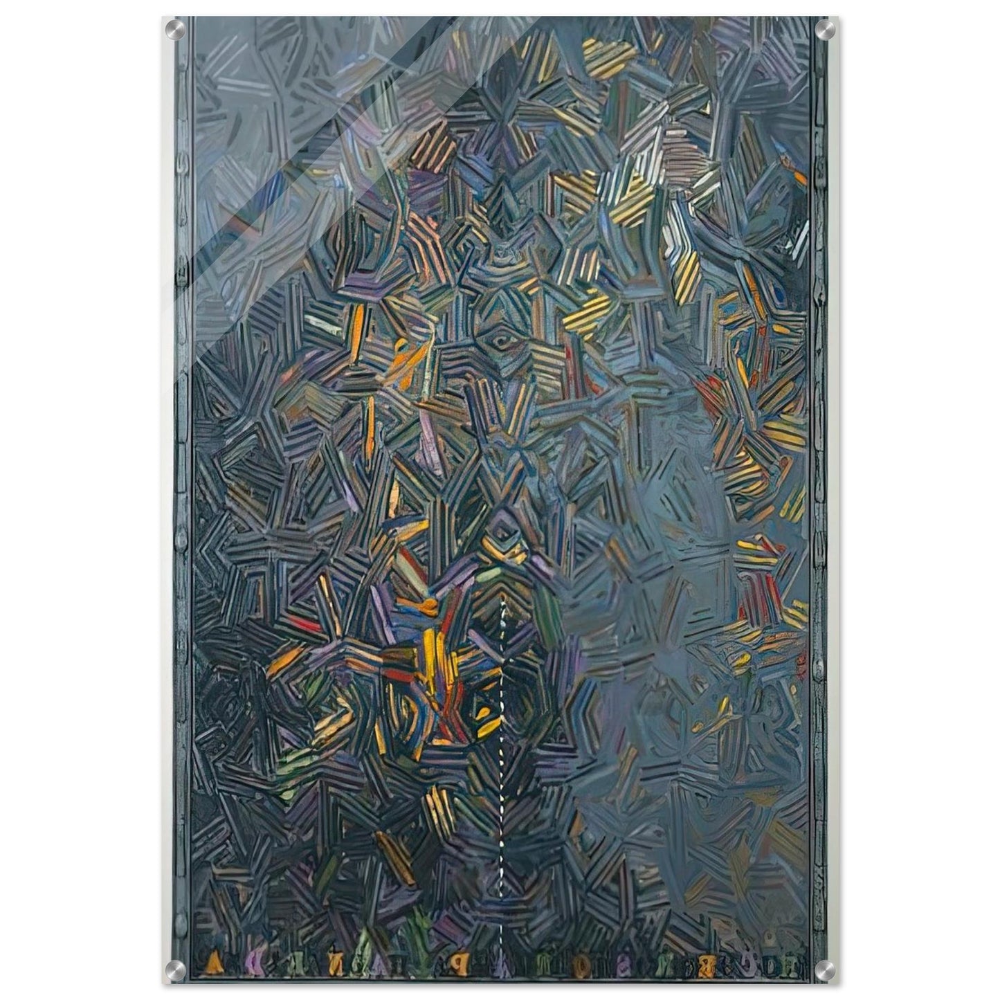 DANCERS ON A PLANE 1981 - Jasper Johns Acrylic Print - 70x100 cm / 28x40″ inches