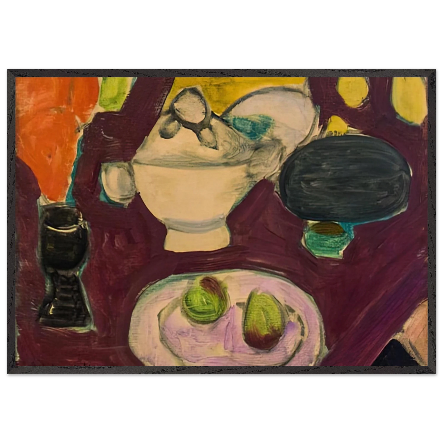 STILL LIFE 1941 - Henri Matisse 70x100 cm / 28x40 inches Framed Art Print – Black Wooden Frame