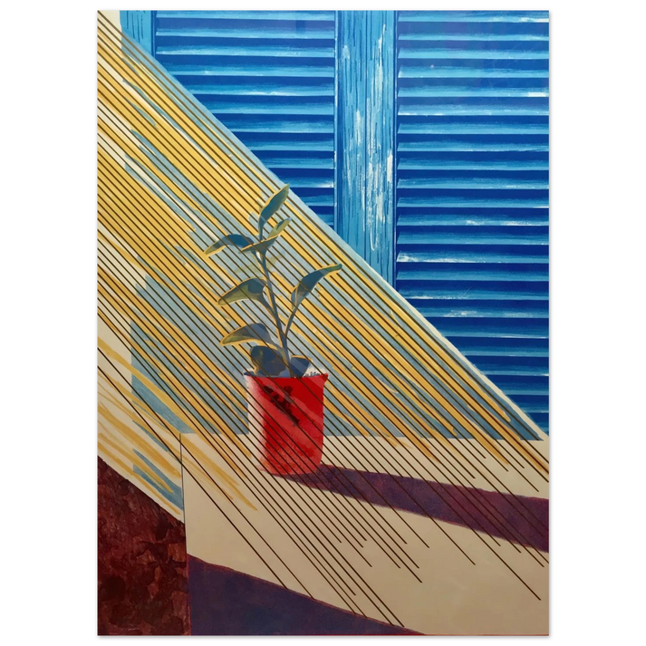 David Hockney - David Hockney Wall art - A2 (42 x 59.4 cm) - Premium Wooden Framed Poster With Fine Art Paper - Black frame