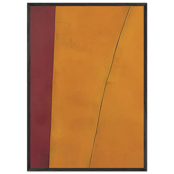 P-T 5 - 1970 N2 - Edward Corbett 70x100 cm / 28x40 inches Framed Art Print – Black Wooden Frame