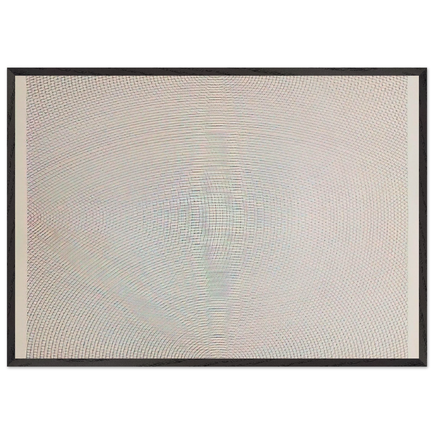 Arcs From Sides or Corners Grids Circles - Sol LeWitt 70x100 cm / 28x40 inches Framed Art Print – Black Wooden Frame