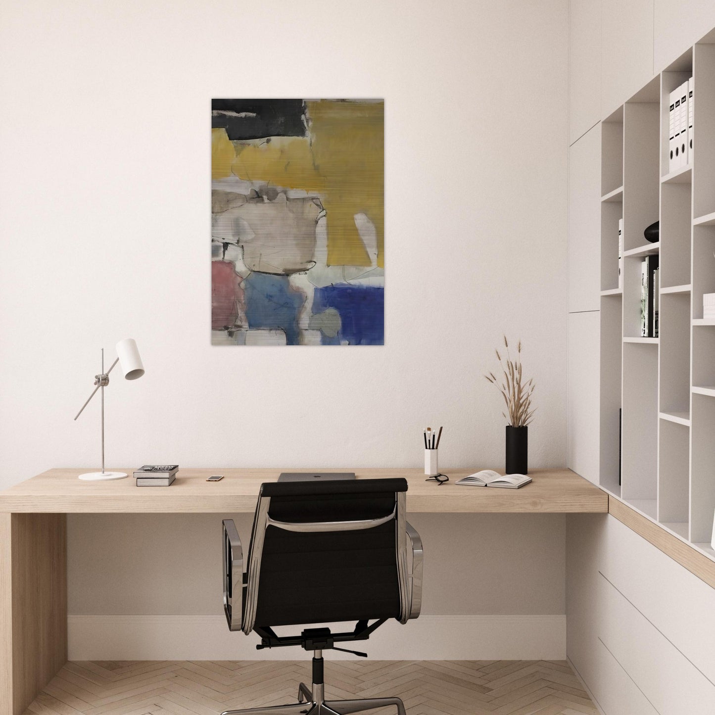 Albuquerque #9 - Richard Diebenkorn Brushed Aluminum Print - 70x100 cm / 28x40 inches | Richard Diebenkorn Aluminum Print | Richard Diebenkorn Prints