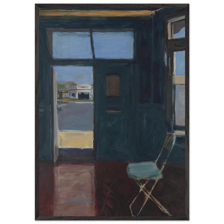 Interior with Doorway - Richard Diebenkorn 70x100 cm / 28x40 inches Framed Art Print – Black Wooden Frame