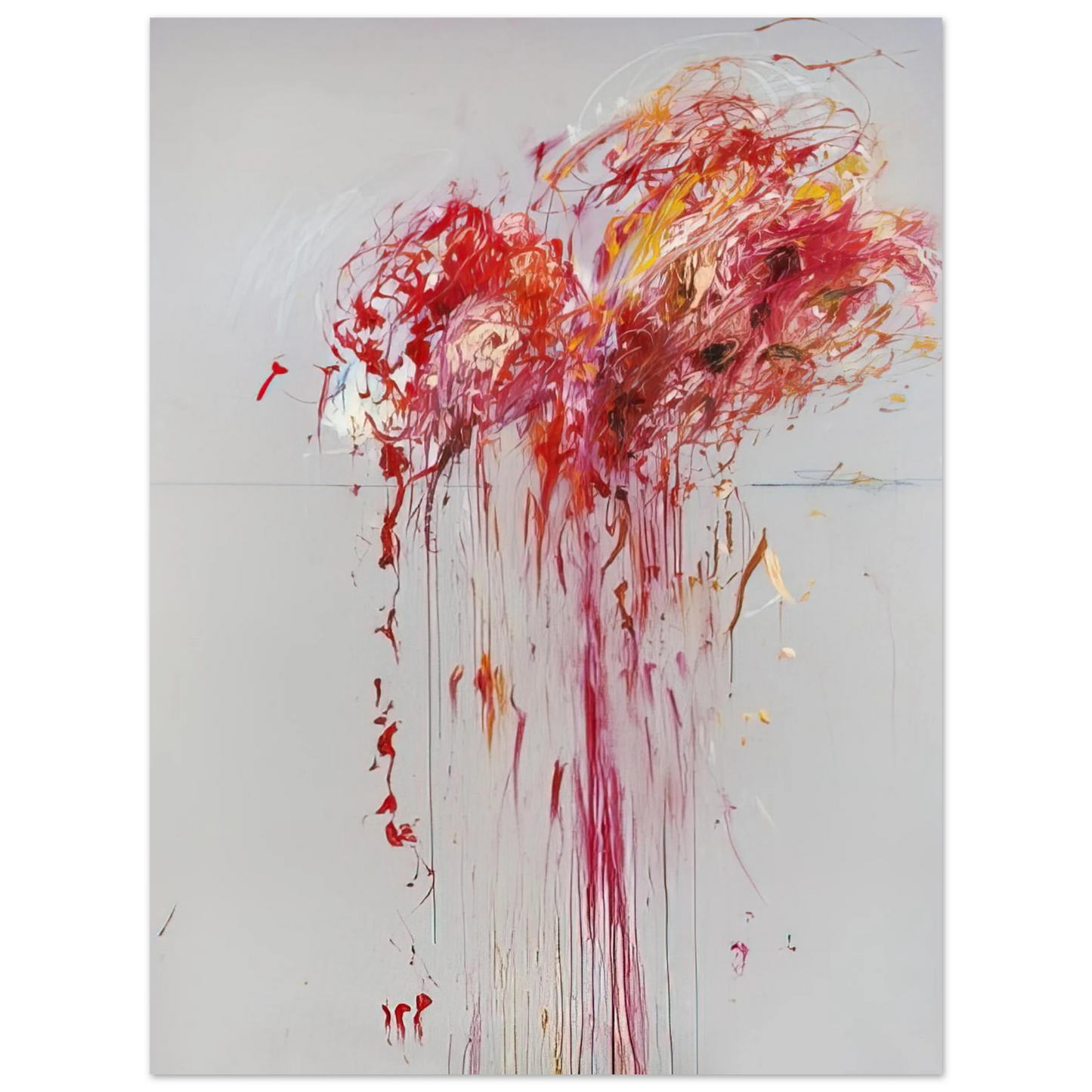 Cy Twombly - Nine Discourses on Commodus, Part VIII Fine Art Poster - Default Title
