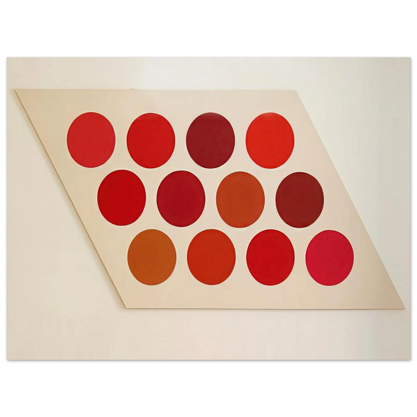 Thomas Downing - Red Twelve - 1965 Fine Art Poster - Default Title