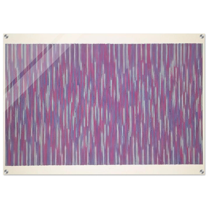 Red Picnic - 1984 - Gene Davis Acrylic Print - 70x100 cm / 28x40″ inches