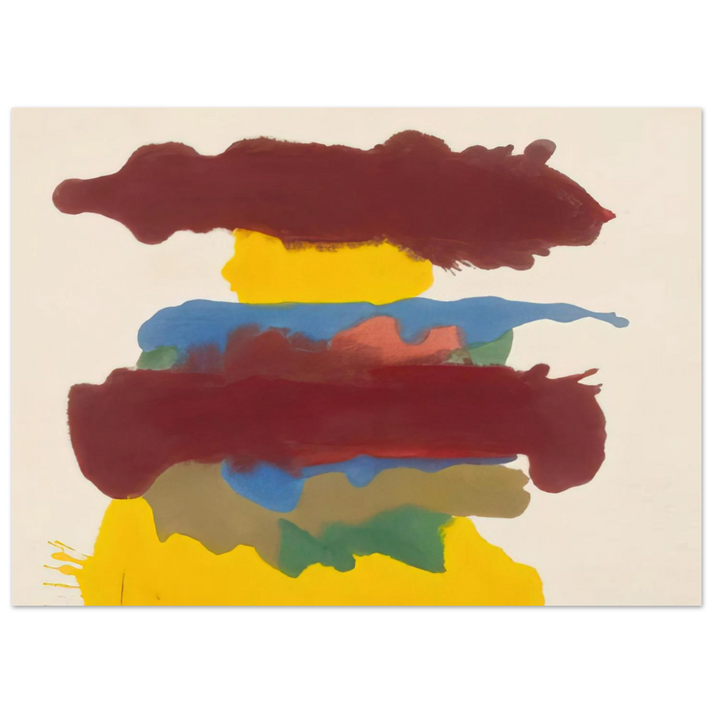 Helen Frankenthaler - Weather Change - 1963 Wall art - 30x40 cm / 12x16 inches - Premium Wooden Framed Poster With Fine Art Paper-canvas - Wood frame