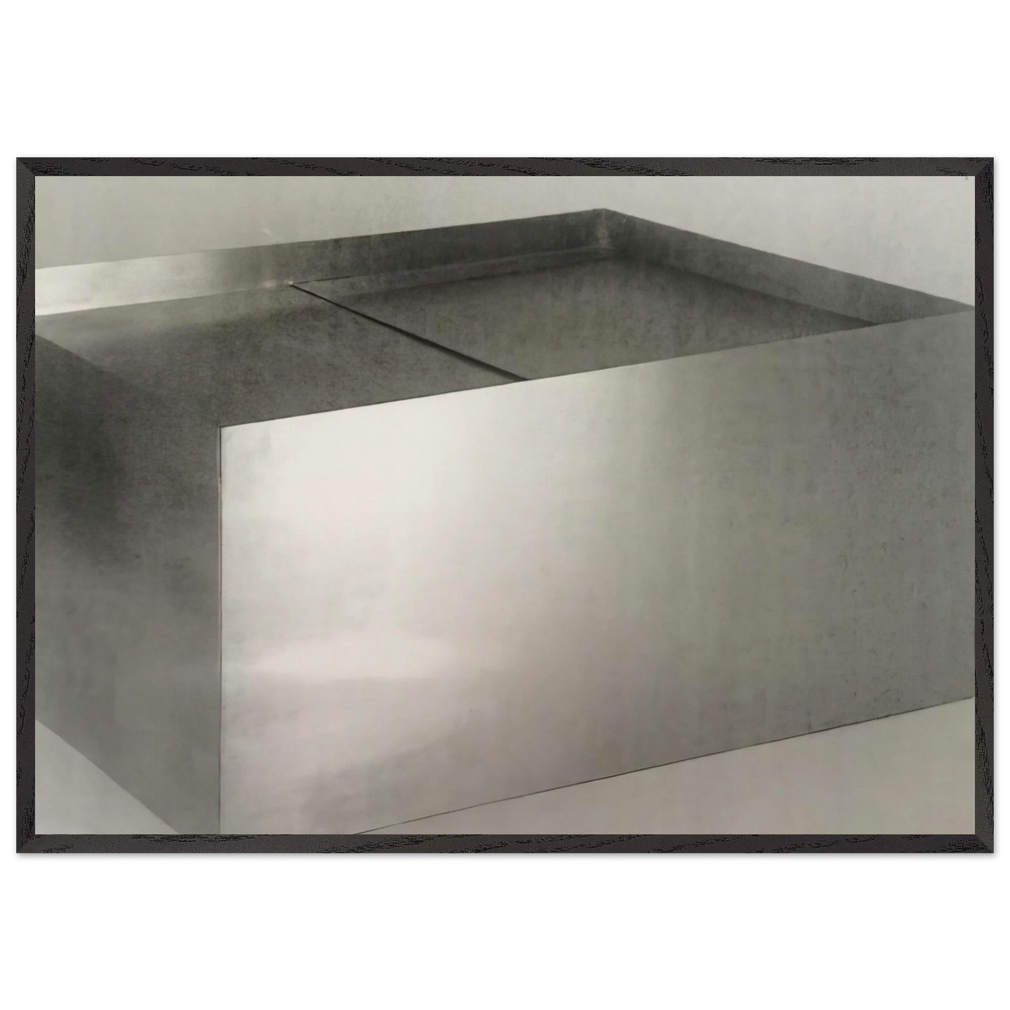 Untitled Double Coffee Table - 1971 - Donald Judd Framed Art Print – Black Wooden Frame - Default Title - -Framed Art Print