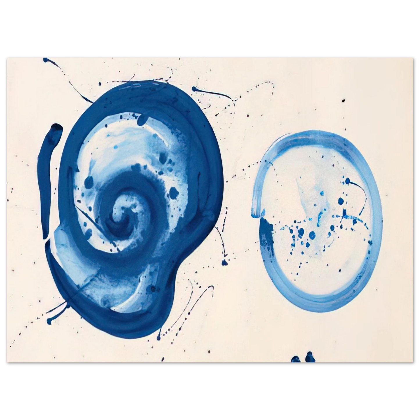 Sam Francis - Composition Blue Balls Fine Art Poster - Default Title