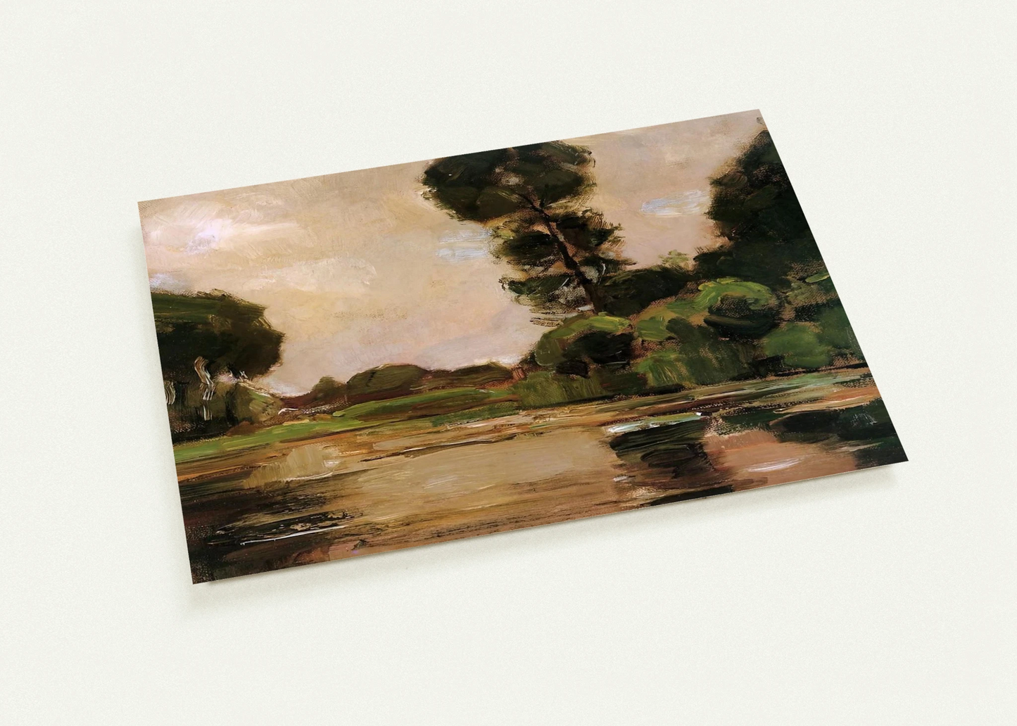 Lonely tree at the Gein Sun By Piet Mondrian Pack of 10 Post Cards | Piet Mondrian Post Cards | A6 (10.5 x 14.8 cm) - 4.1 x 5.8 inches
