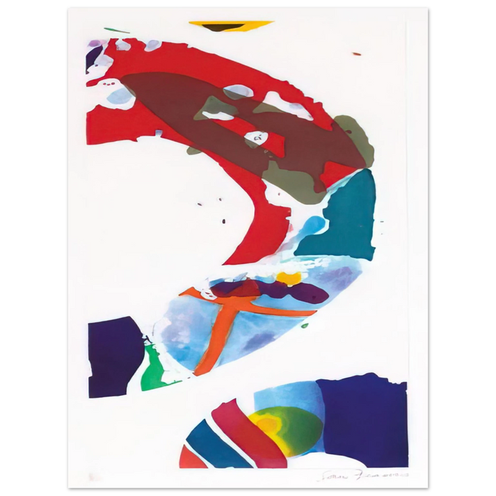 Sam Francis - Untitled SFE 090 75x100 cm / 30x40inches Fine Art Poster
