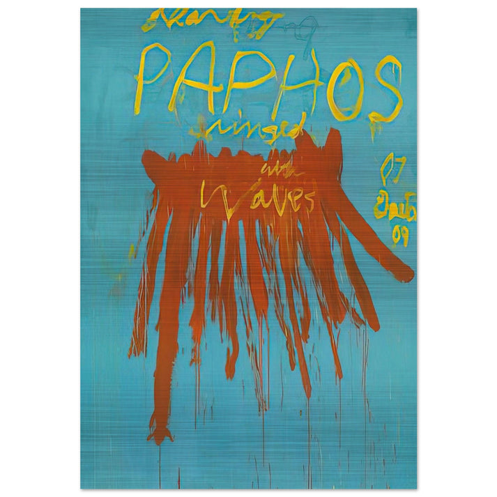 Leaving Paphos Ringed With Waves IV - Cy Twombly Brushed Aluminum Print - 70x100 cm / 28x40 inches | Cy Twombly Aluminum Print | Cy Twombly Prints