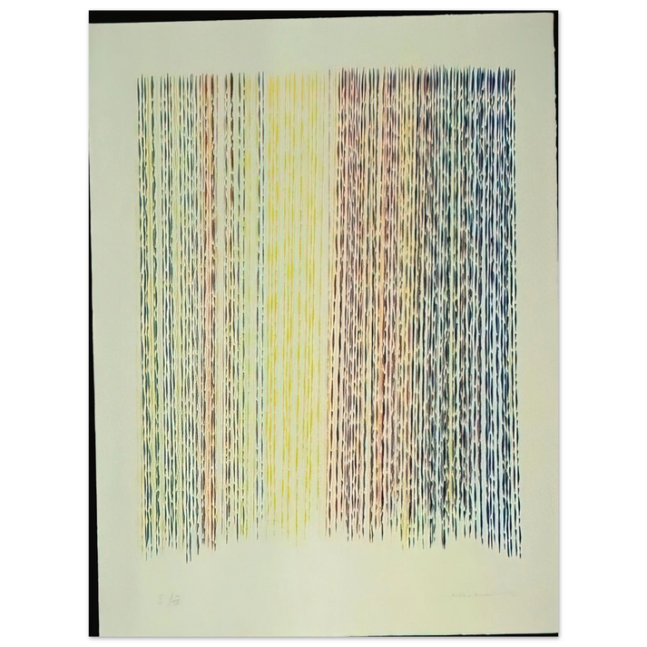 Piero Dorazio - Paplito della Luce - 1983 75x100 cm / 30x40inches Fine Art Poster