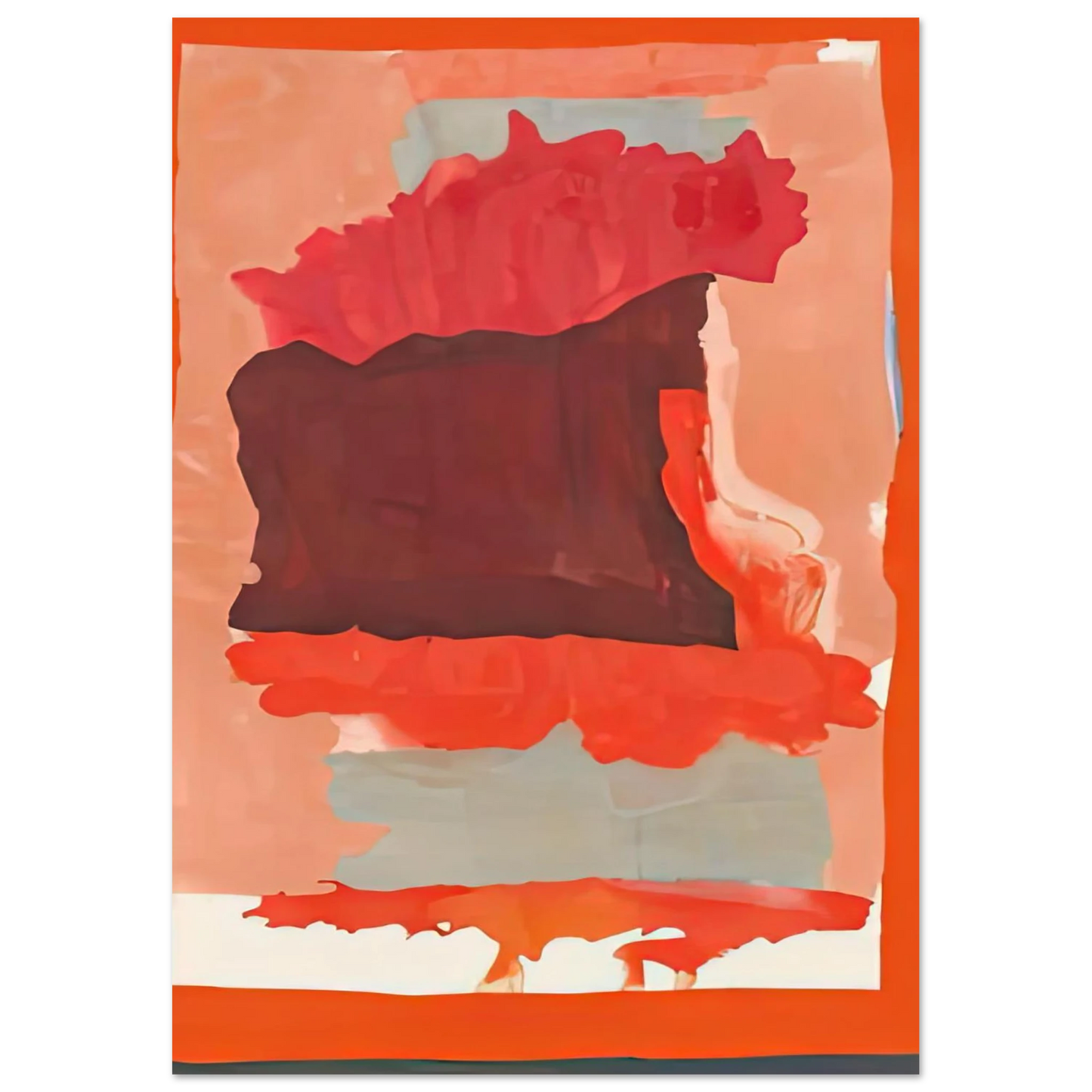 Helen Frankenthaler - Cape Orange, 1964- Wall Art - 28x40 inches / 70x70 cm - Canvas (Imperial) - -