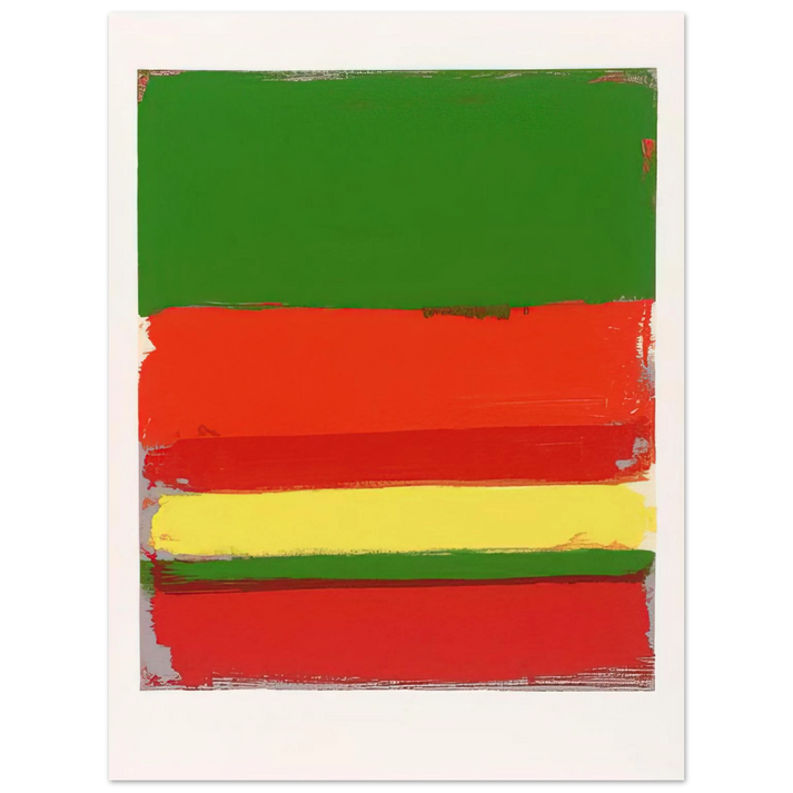 Patrick Heron - Untitled from the Shapes of Colour - 1978 75x100 cm / 30x40inches Fine Art Poster