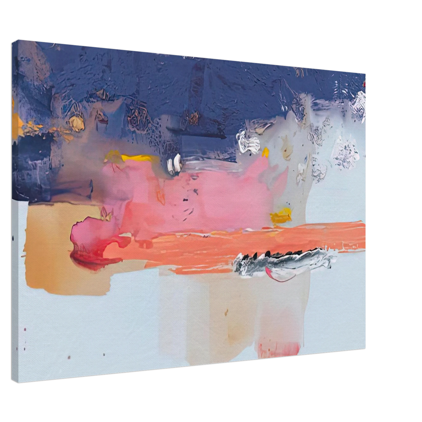 Helen Frankenthaler - Western Roadmap, 1991- Wall Art - 30x40 cm / 12x16 inches - Premium Wooden Framed Poster With Fine Art Paper - Black frame
