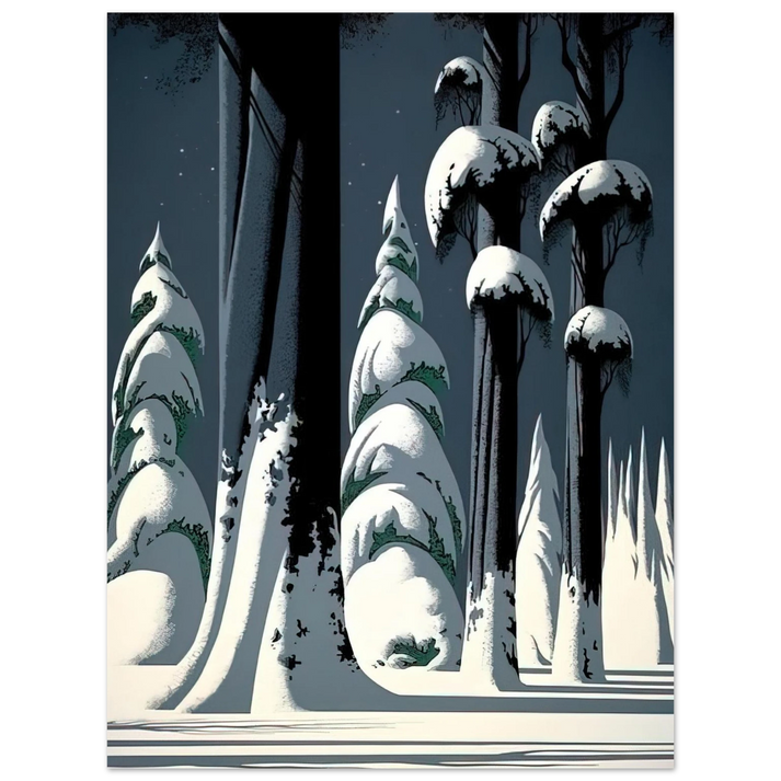 Eyvind Earle - Yosemite 75x100 cm / 30x40inches Fine Art Poster