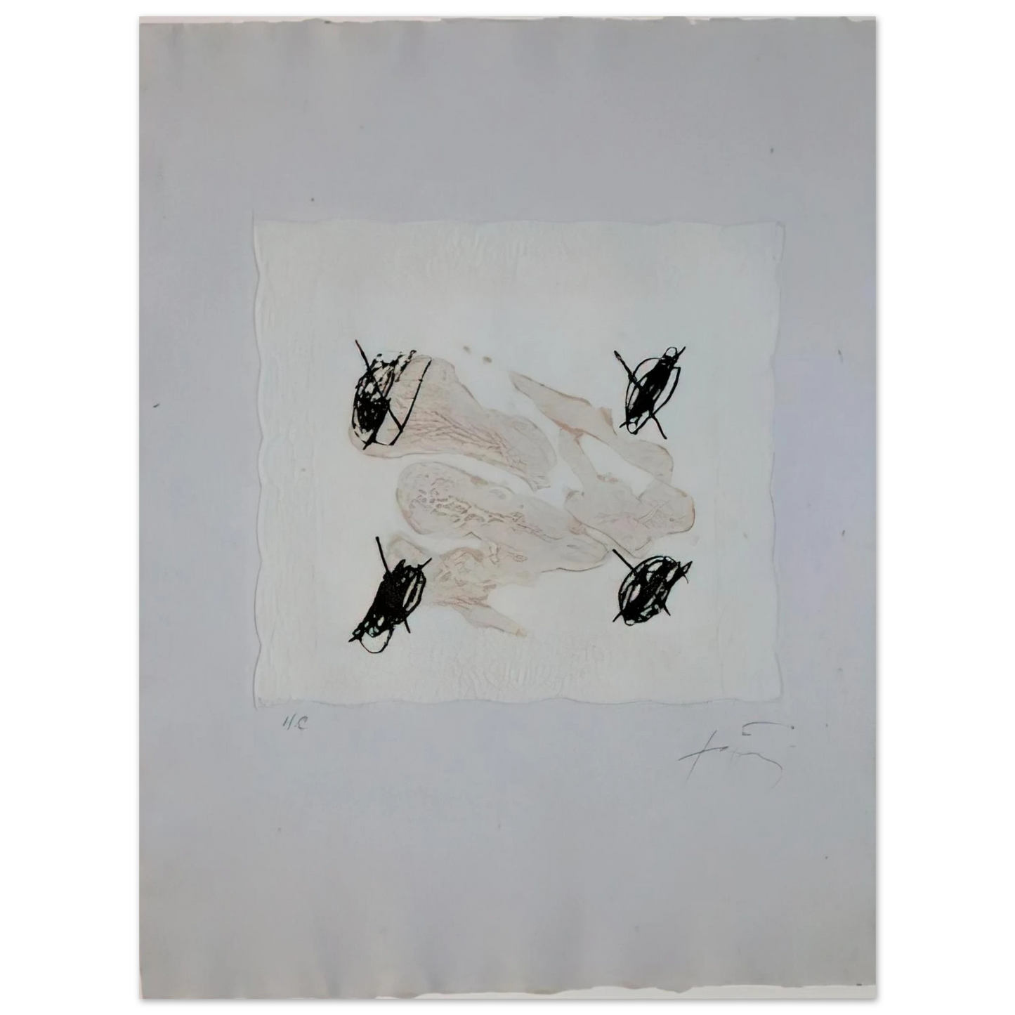 Antoni Tapies - PETRIFICADA PETRIFICANTE II 1978 Fine Art Poster - Default Title