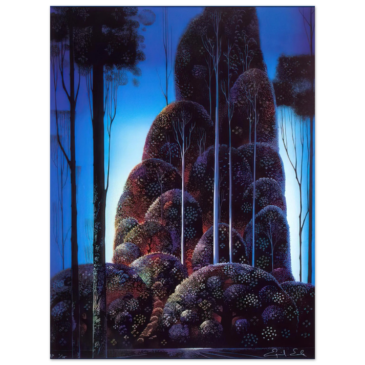 Eyvind Earle - Tall Trees 75x100 cm / 30x40inches Fine Art Poster