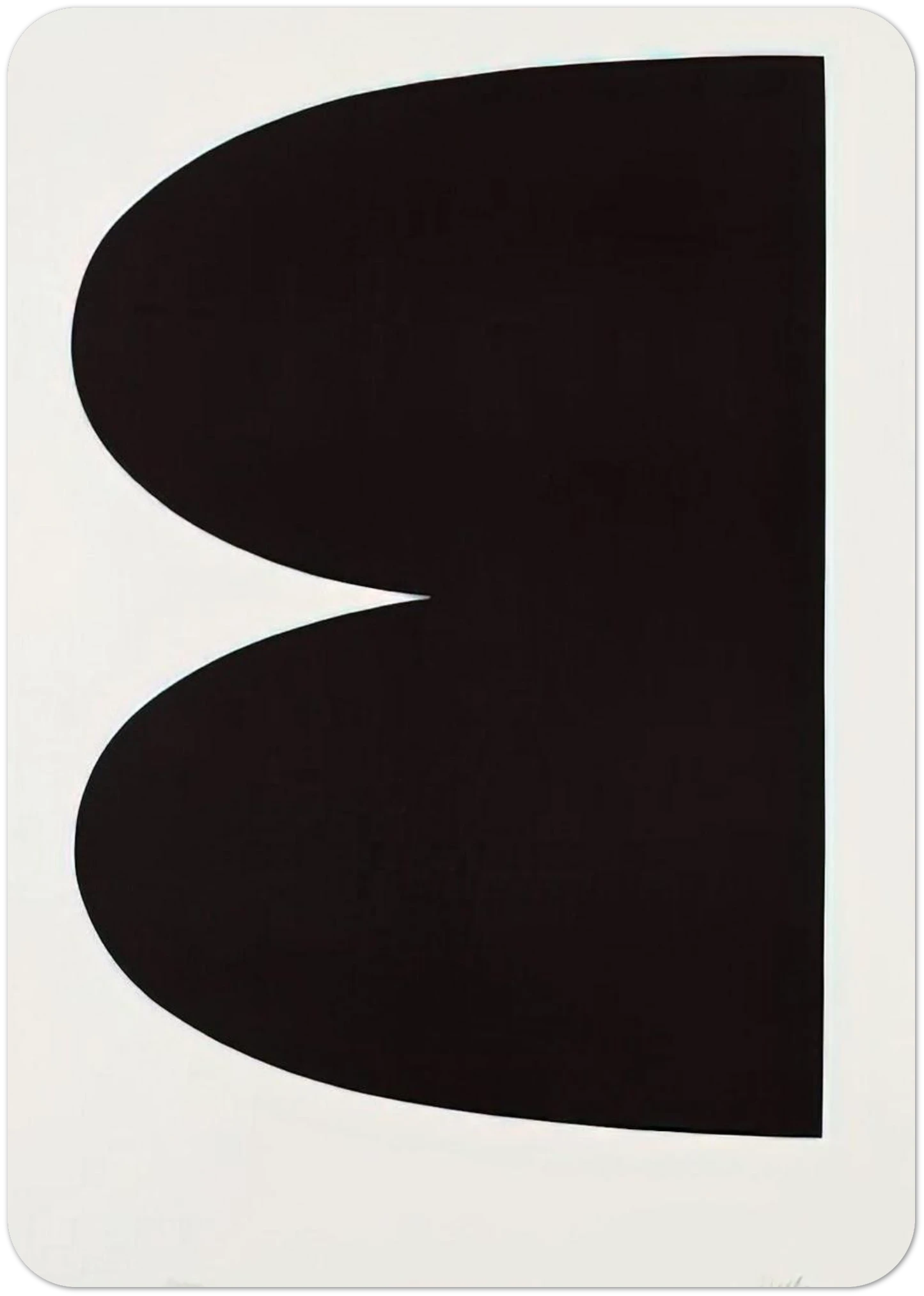 Black from Suite of Twenty-Seven Color Lithographs By Ellsworth Kelly Pack of 10 Post Cards | Ellsworth Kelly Post Cards | A6 (10.5 x 14.8 cm) - 4.1 x 5.8 inches