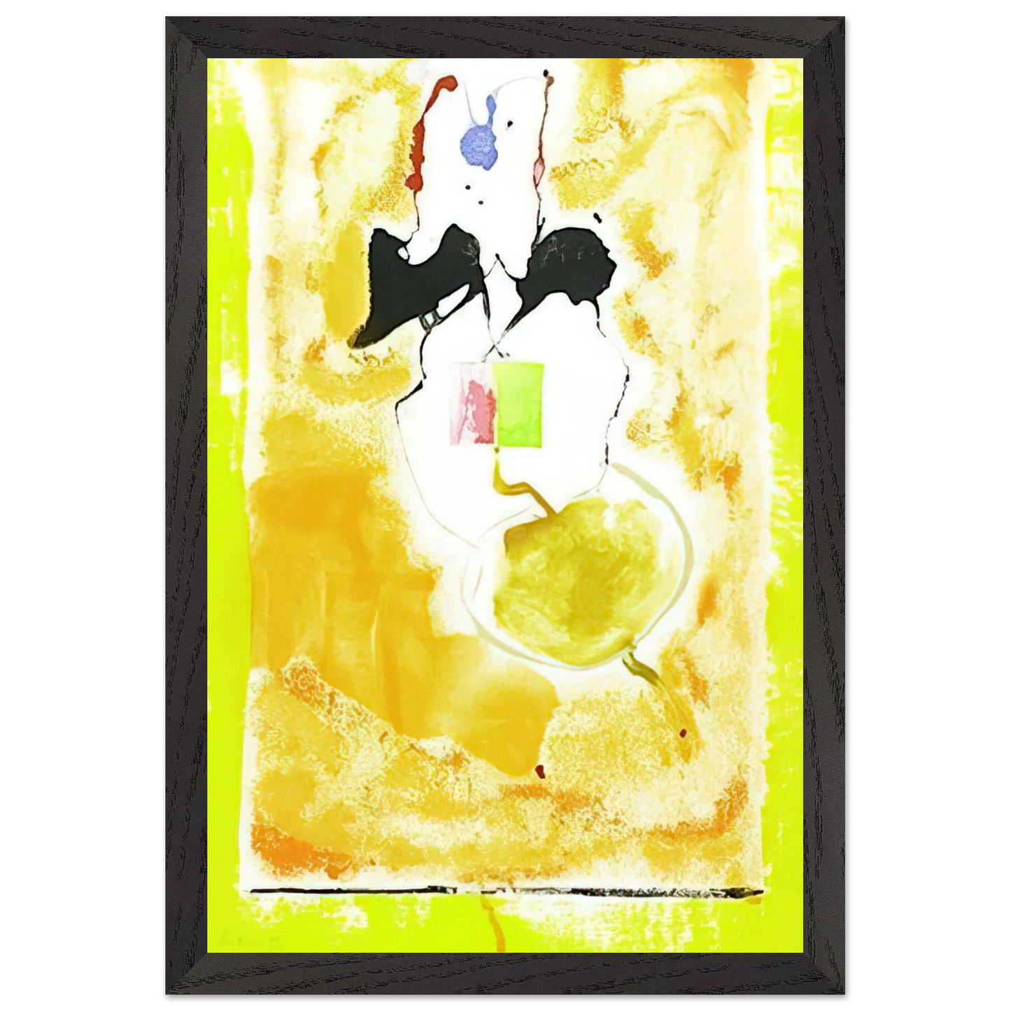 Helen Frankenthaler - Solar Imp - 2001 Wall art - A3 (29.7 x 42 cm) - Premium Wooden Framed Poster With Fine Art Paper-canvas - Wood frame