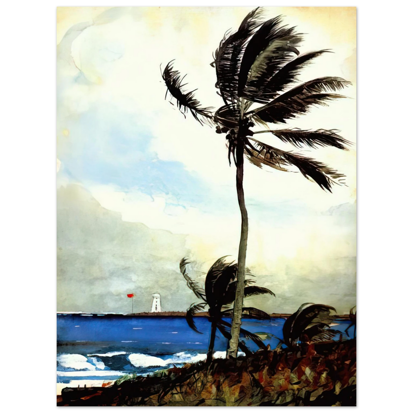 Winslow Homer - PALM TREE NASSAU Fine Art Poster - Default Title