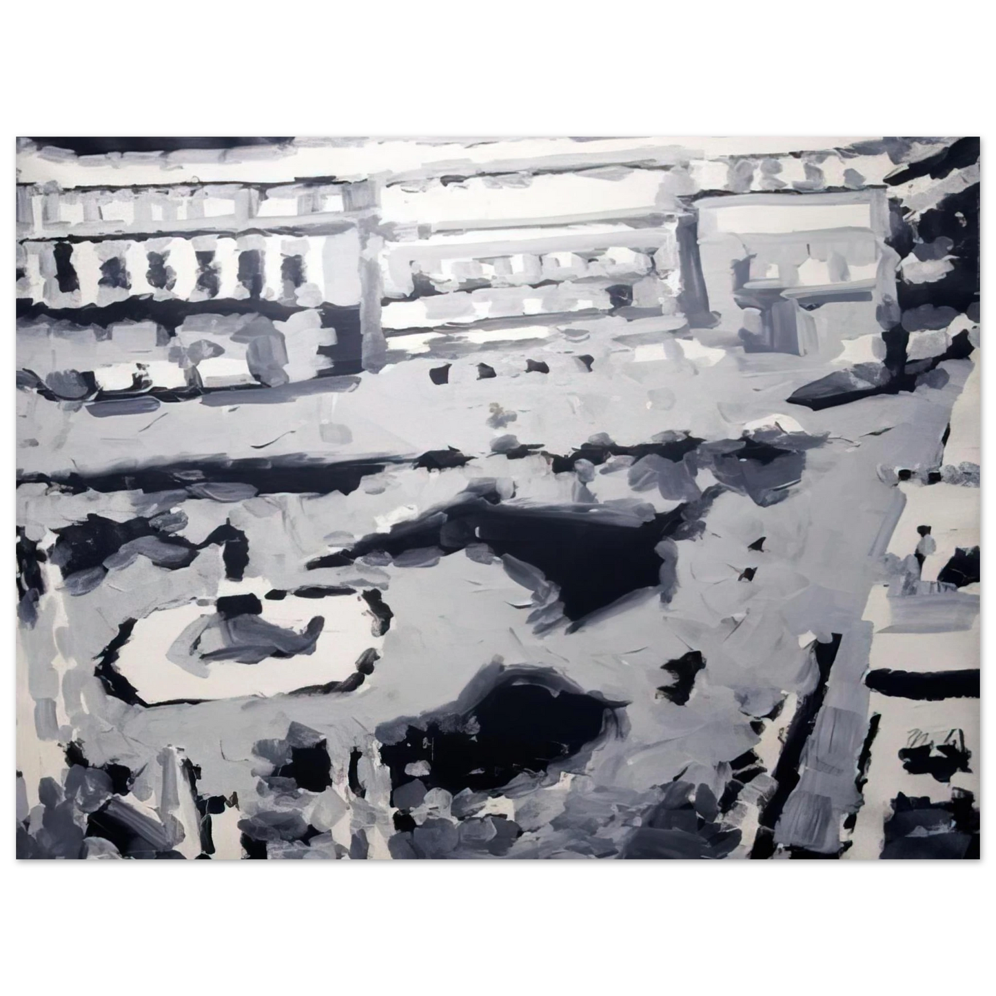 Gerhard Richter - TOWNSCAPE M6 1968 Fine Art Poster - Default Title