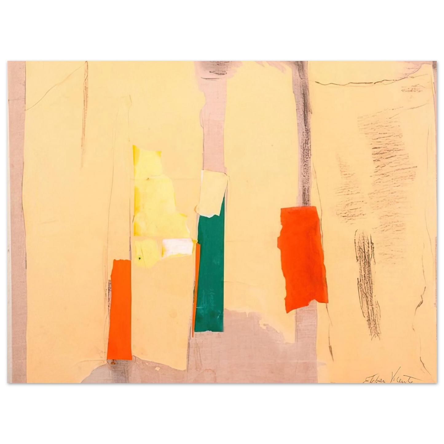 Esteban Vicente - UNTITLED 1998 Fine Art Poster - Default Title