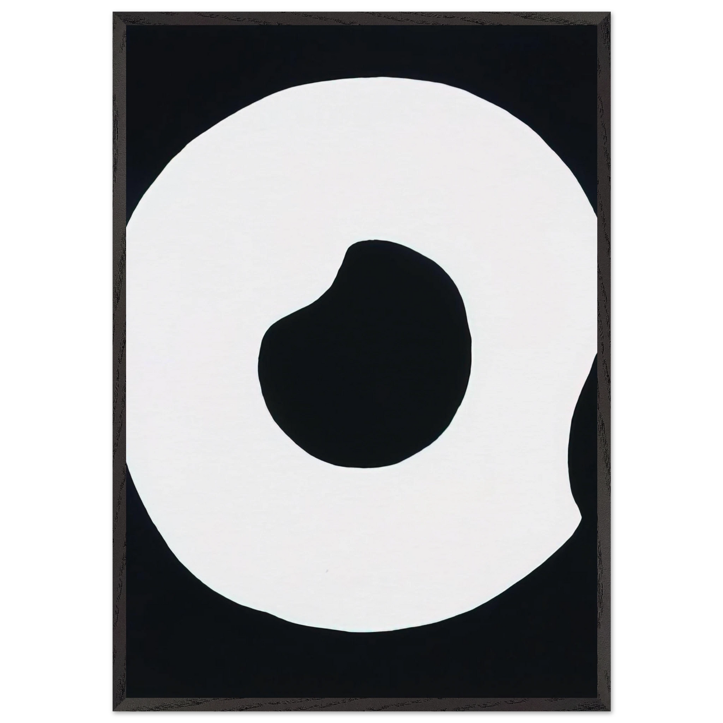 Untitled - 1969 N8 - Jiro Yoshihara 70x100 cm / 28x40 inches Framed Art Print – Black Wooden Frame