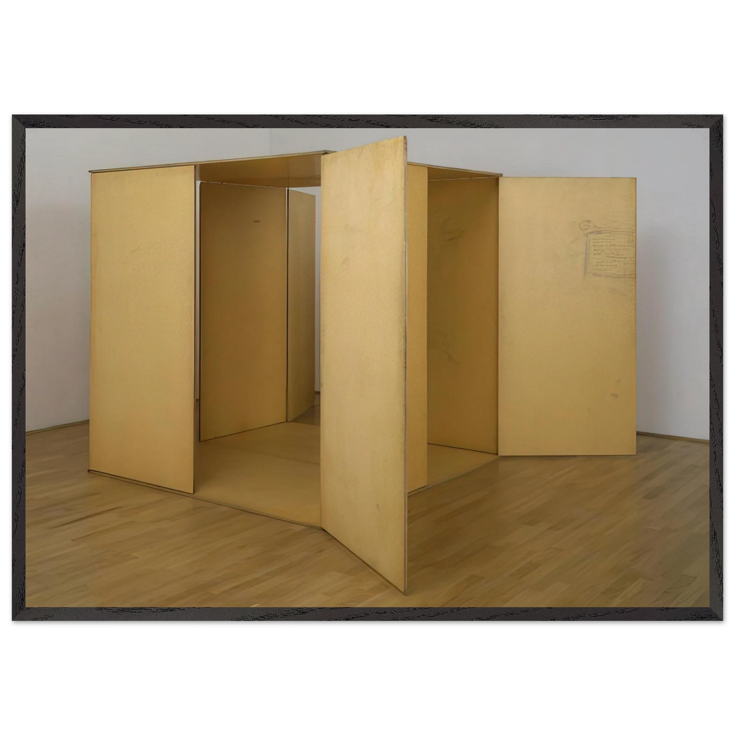 Prototype for Revolving Vane - 1968 - Charlotte Posenenske Framed Art Print – Black Wooden Frame - Default Title - -Framed Art Print