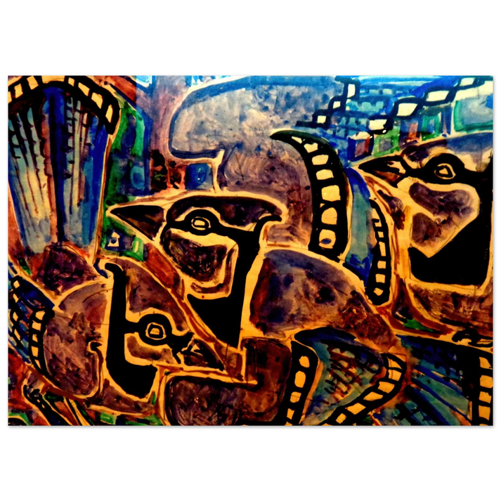 Walter Inglis Anderson - Walter Anderson Wall art - 70x100 cm / 28x40 inches - Premium Wooden Framed Poster With Fine Art Paper-canvas - Black frame