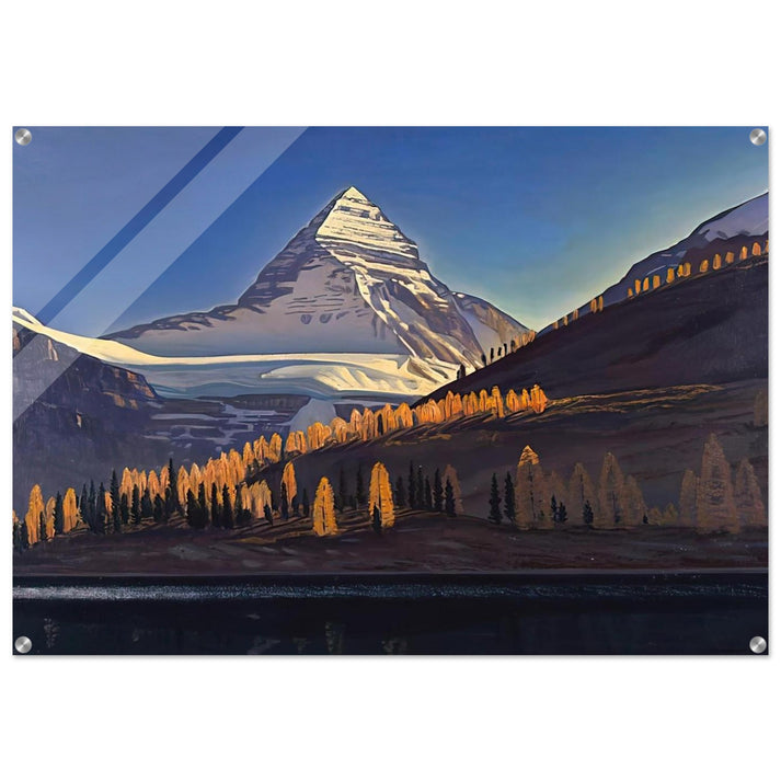 Mount Assiniboine. Canadian Rockies - Rockwell Kent Acrylic Print - 70x100 cm / 28x40″ inches