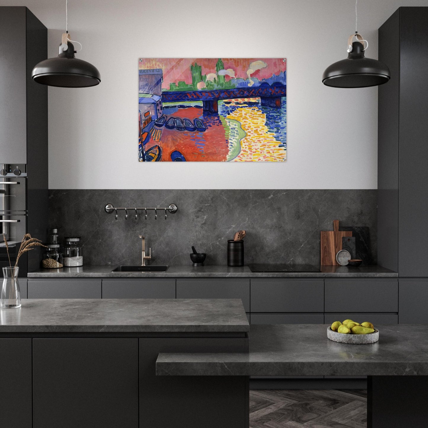 CHARING CROSS BRIDGE 1906 - Andre Derain Acrylic Print - 70x100 cm / 28x40″ inches