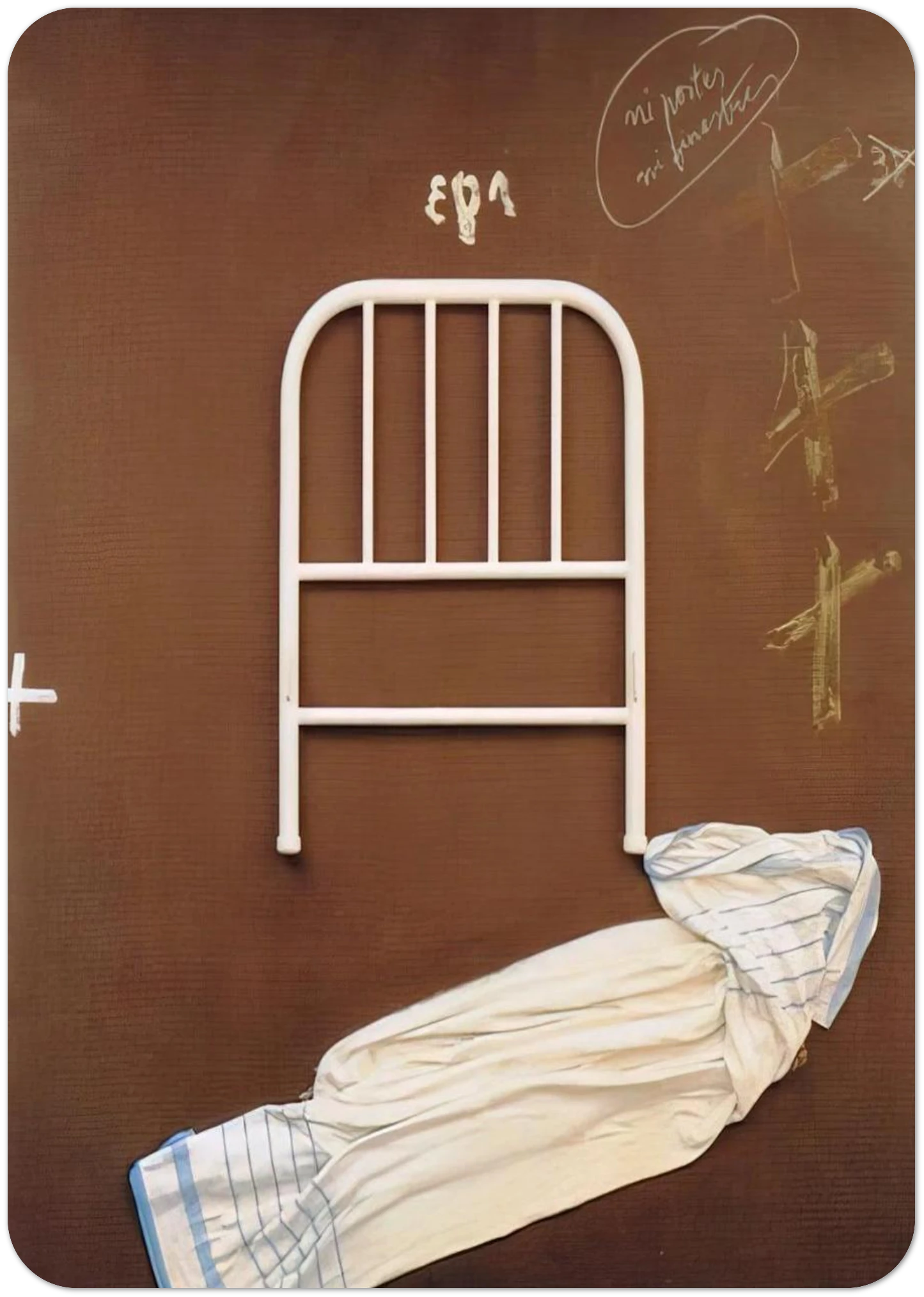 NO DOORS OR WINDOWS 1993 By Antoni Tapies Pack of 10 Post Cards | Antoni Tapies Post Cards | A6 (10.5 x 14.8 cm) - 4.1 x 5.8 inches