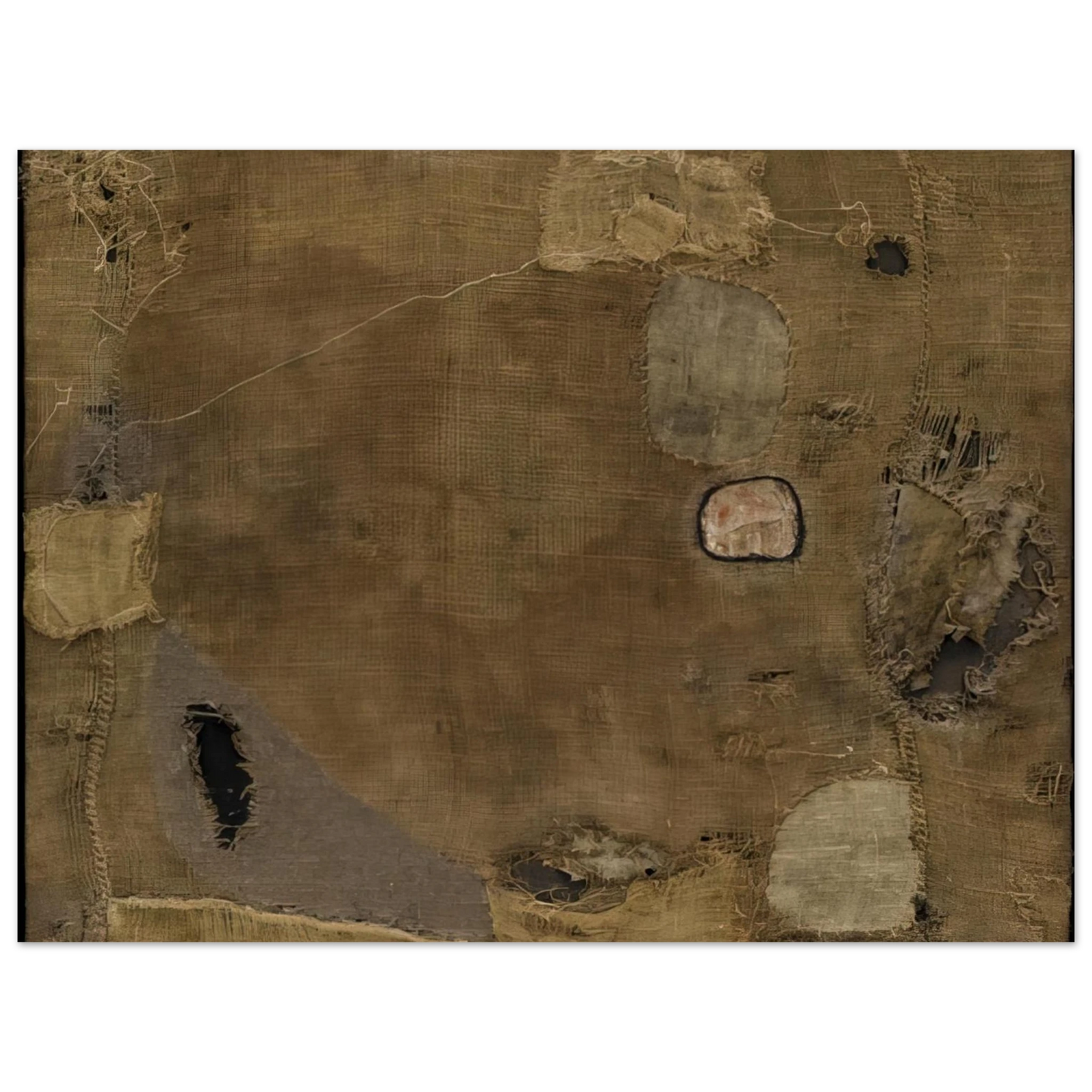 Alberto Burri - Sackcloth - 1953 Fine Art Poster - Default Title