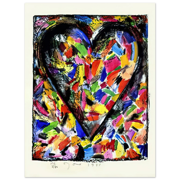 Jim Dine - CONFETTI HEART 1985 75x100 cm / 30x40inches Fine Art Poster