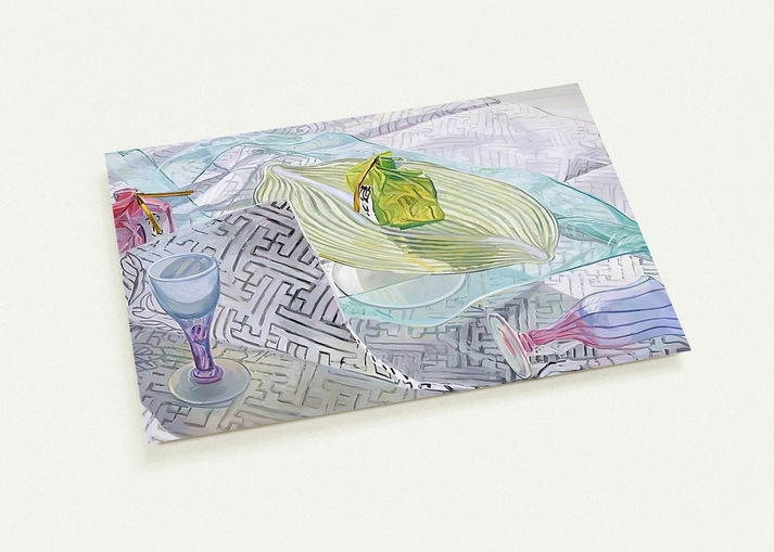 DISHES FROM JAPAN 2003 By Janet Fish Pack of 10 Post Cards | Janet Fish Post Cards | A6 (10.5 x 14.8 cm) - 4.1 x 5.8 inches