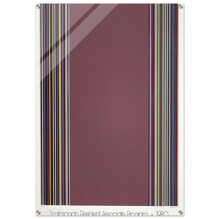 Smithsonian Resident Associates Program 1980 15th Anniversary Poster - 1980 - Gene Davis Acrylic Print - 70x100 cm / 28x40″ inches | Gene Davis Wall Art | Gene Davis Prints
