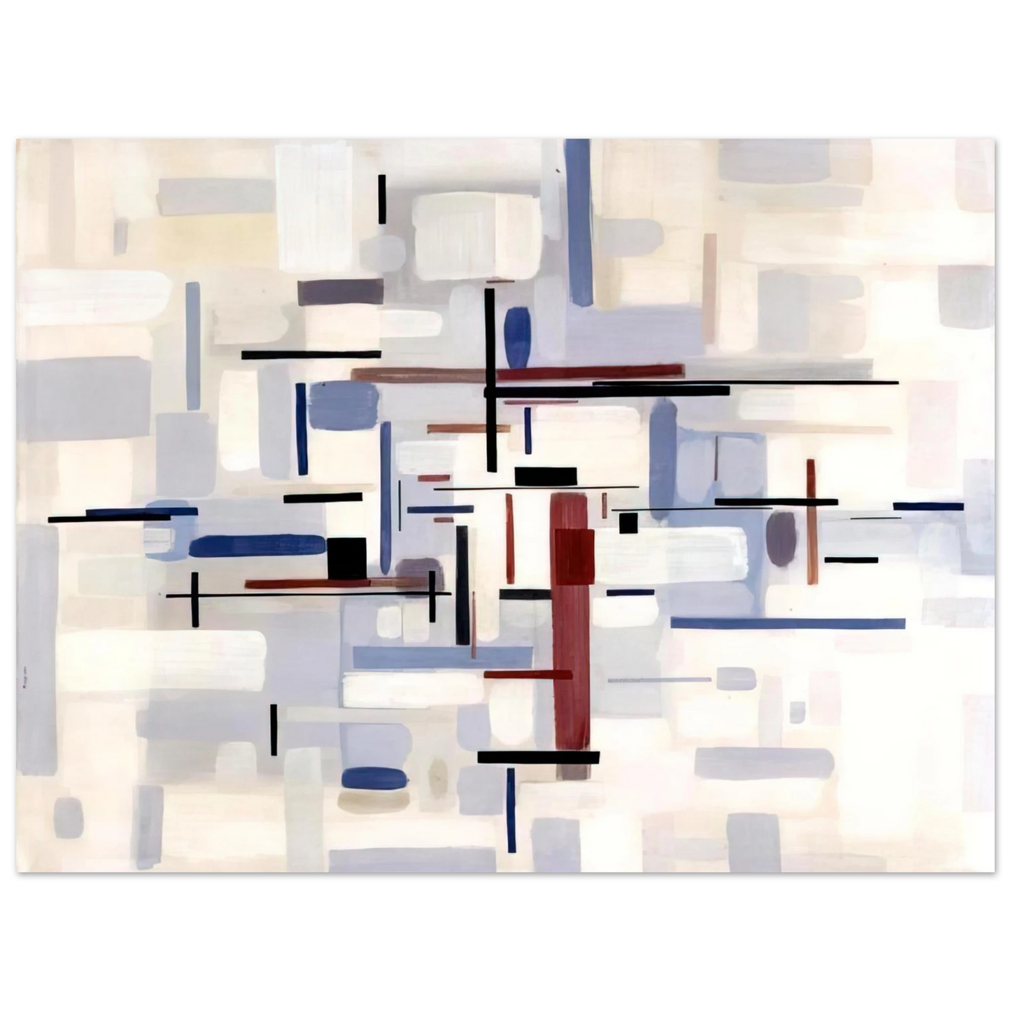 Bruno Munari - From Black to White Through Violet - 1948 Fine Art Poster - Default Title