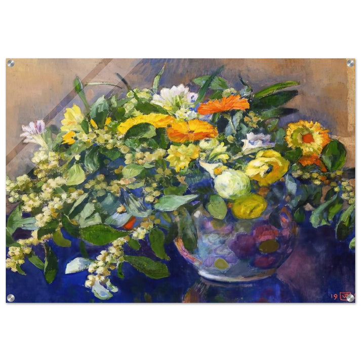 VASE OF FLOWERS 1923 - Theo van Rysselberghe Acrylic Print - 70x100 cm / 28x40″ inches