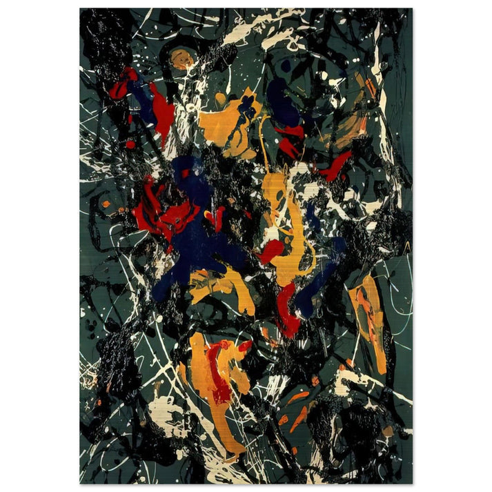 NUMBER 3 1948 - Jackson Pollock Brushed Aluminum Print - 70x100 cm / 28x40 inches | Jackson Pollock Aluminum Print | Jackson Pollock Prints