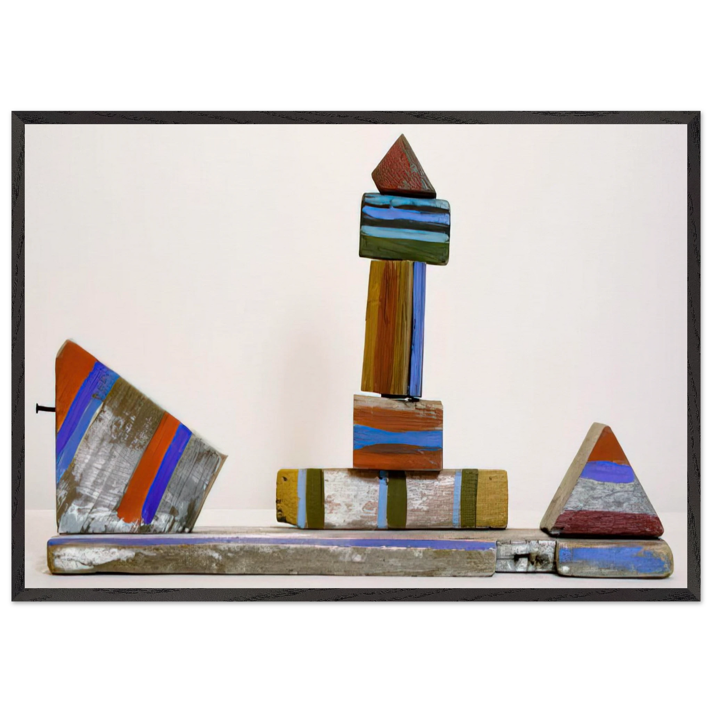 Untitled - 1970 N8 - Betty Parsons Framed Art Print – Black Wooden Frame - Default Title - -Framed Art Print