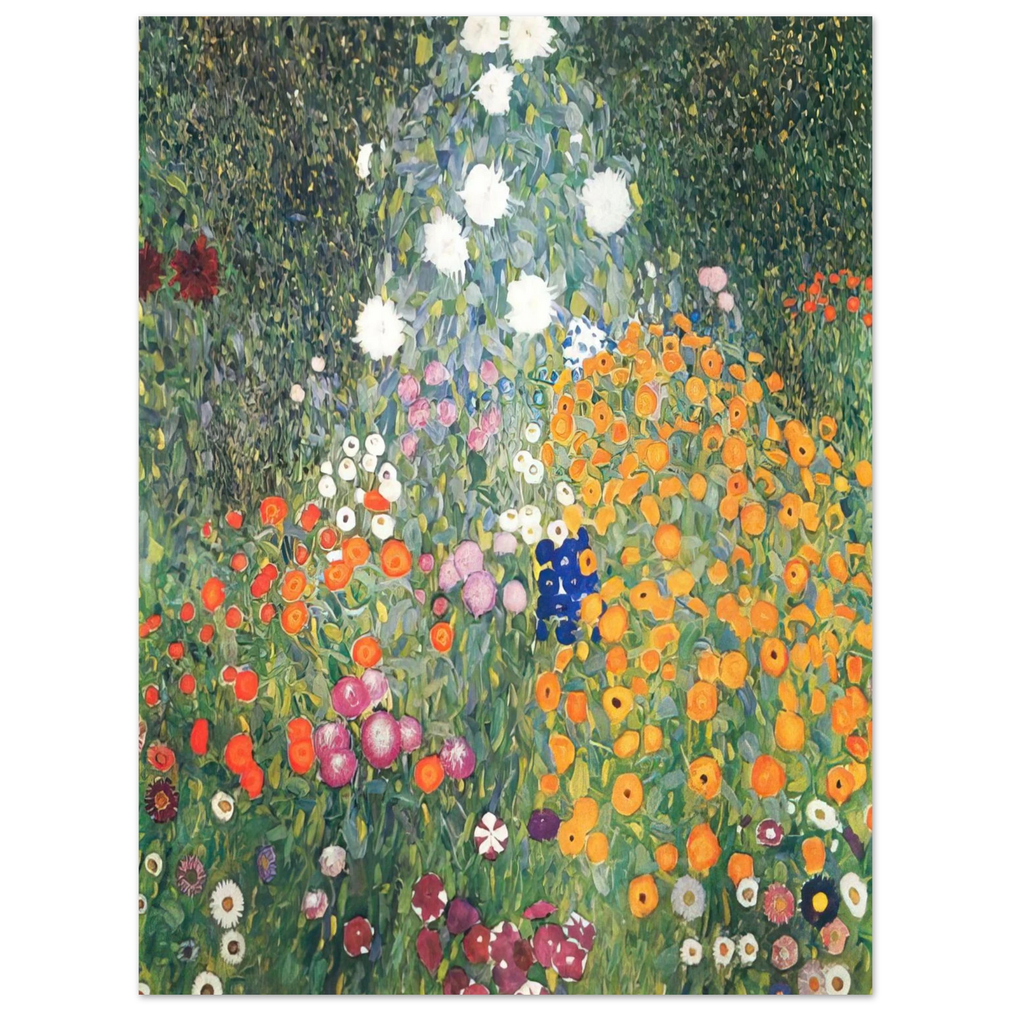 Gustav Klimt - FLOWER GARDEN 1907 Fine Art Poster - Default Title