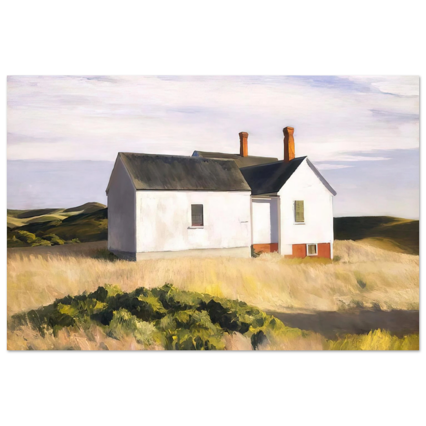 Edward Hopper - Ryders House Fine Art Poster - 40x60 cm / 16x24 inches