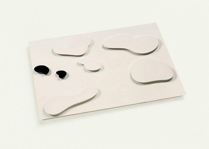 Constellation with 5 White Forms and 2 Black By Jean Arp Pack of 10 Post Cards | Jean Arp Post Cards | A6 (10.5 x 14.8 cm) - 4.1 x 5.8 inches