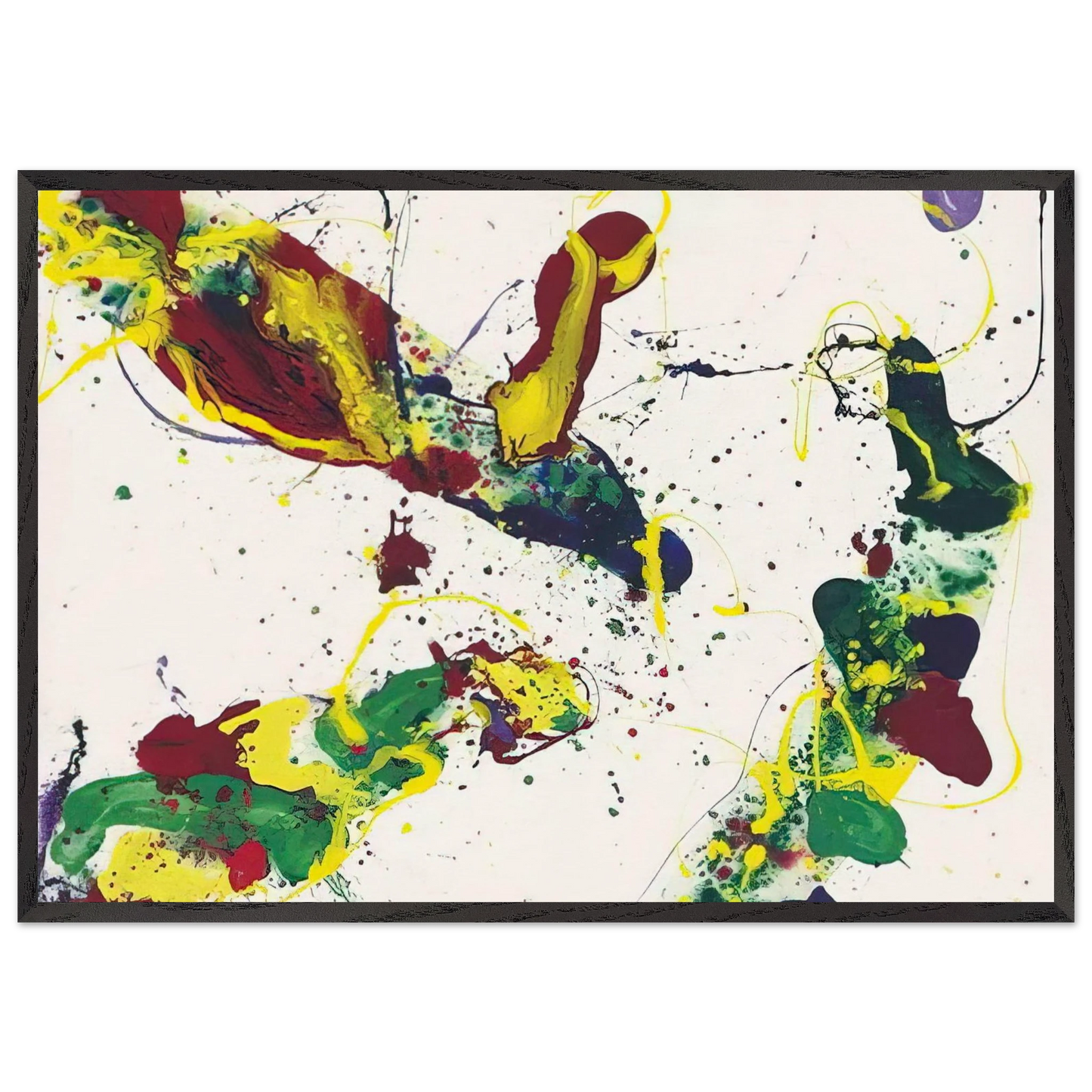 Hail Hailey - Sam Francis 70x100 cm / 28x40 inches Framed Art Print – Black Wooden Frame